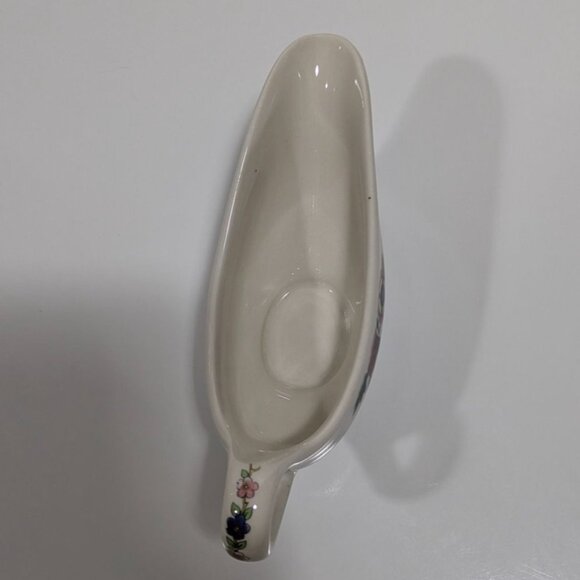 Syracuse Birds Of Paradise Gravy Boat Floral Vintage Server Restaurant Ware - Picture 10 of 16